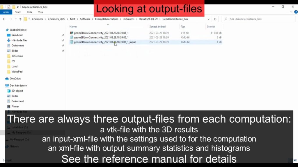 Exporting images, loading results from previous analysis, output files, post-processing in Matlab